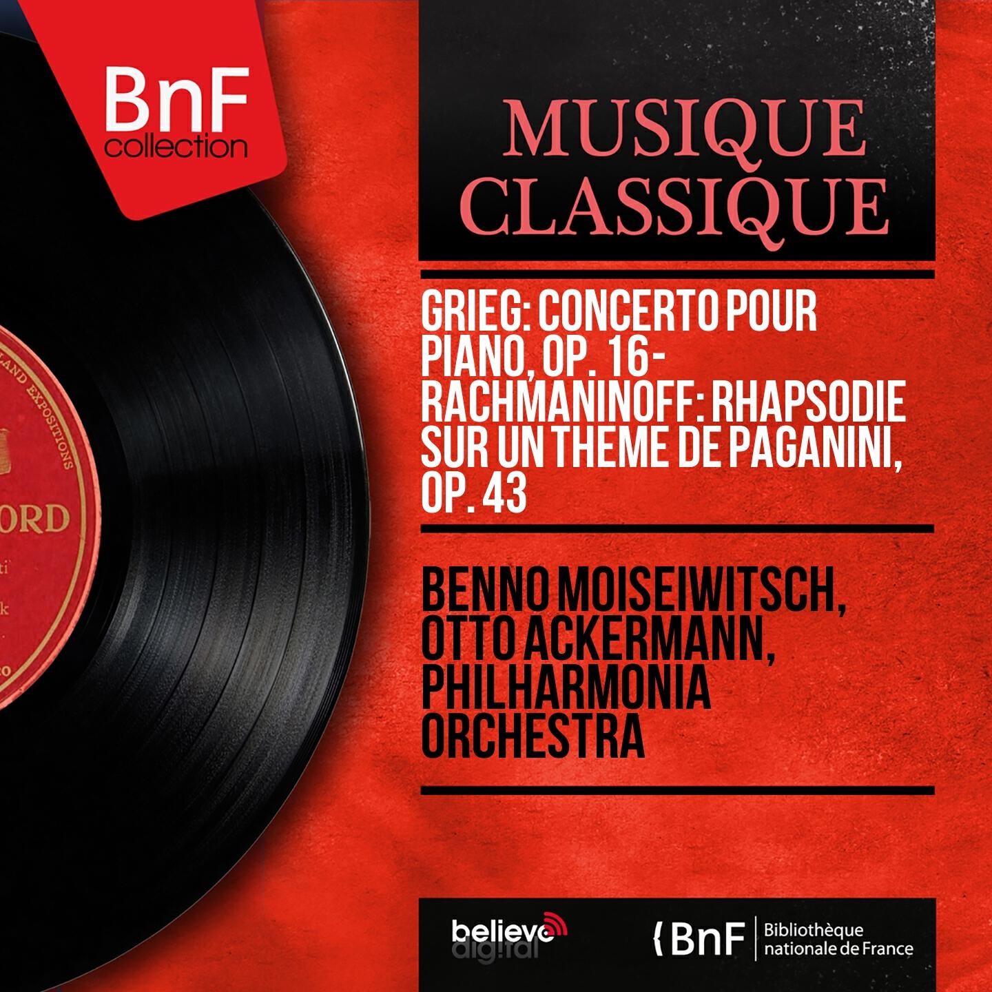 Benno Moiseiwitsch - Concerto pour piano in A Minor, Op. 16: II. Adagio