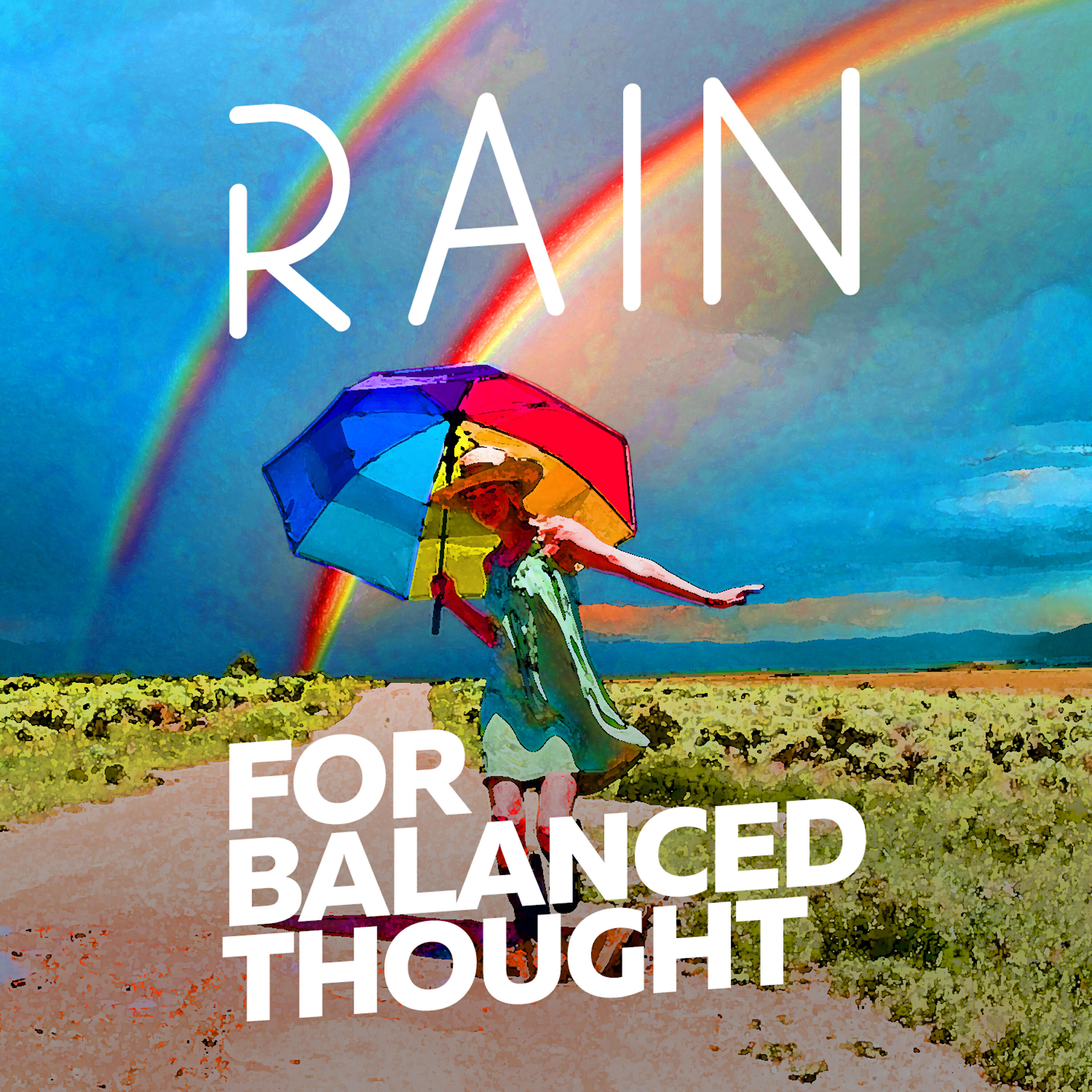Meditation Rain - Grey Clouds