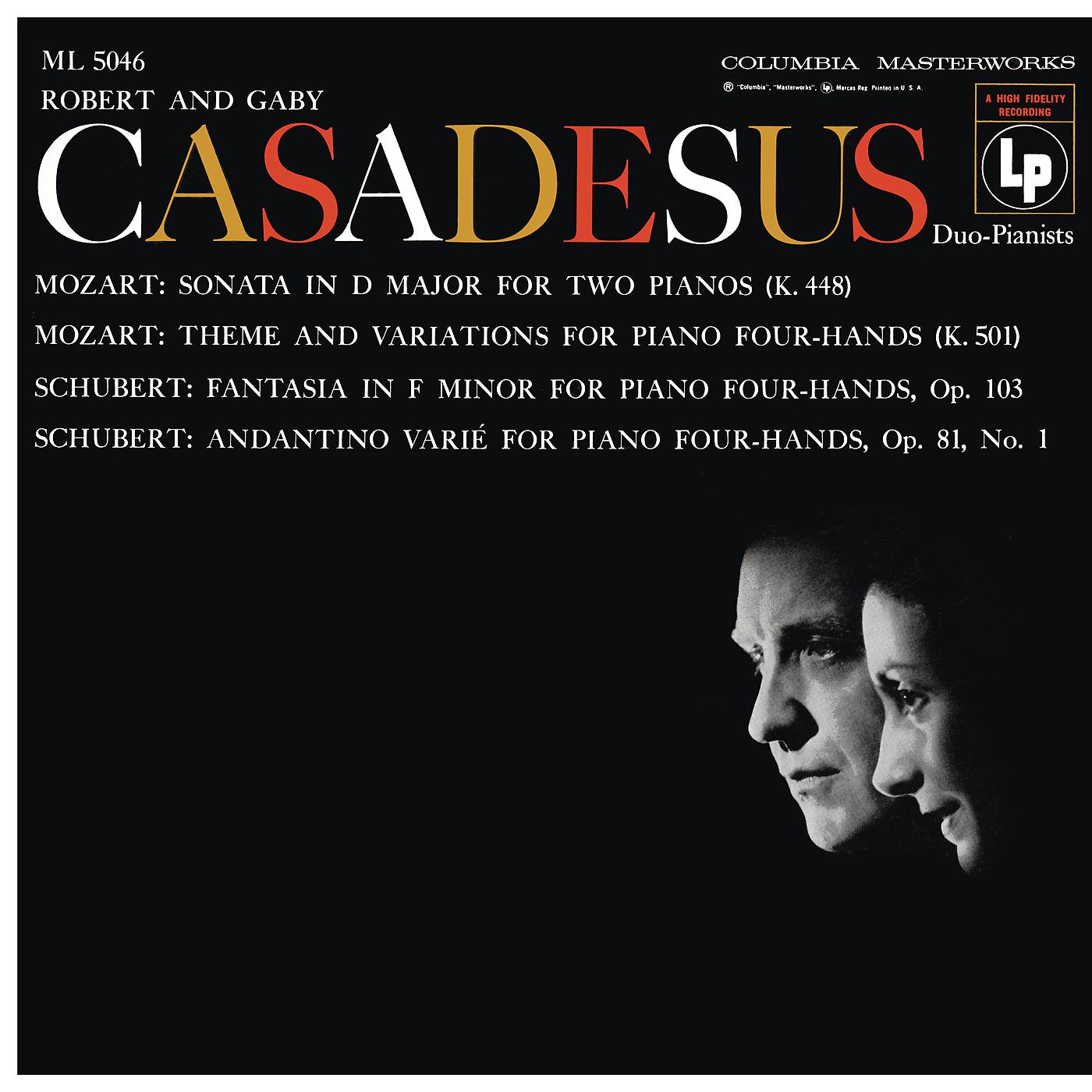 Robert Casadesus - Sonata for 2 Pianos in D Major, K.448/375a: I. Allegro con spirito